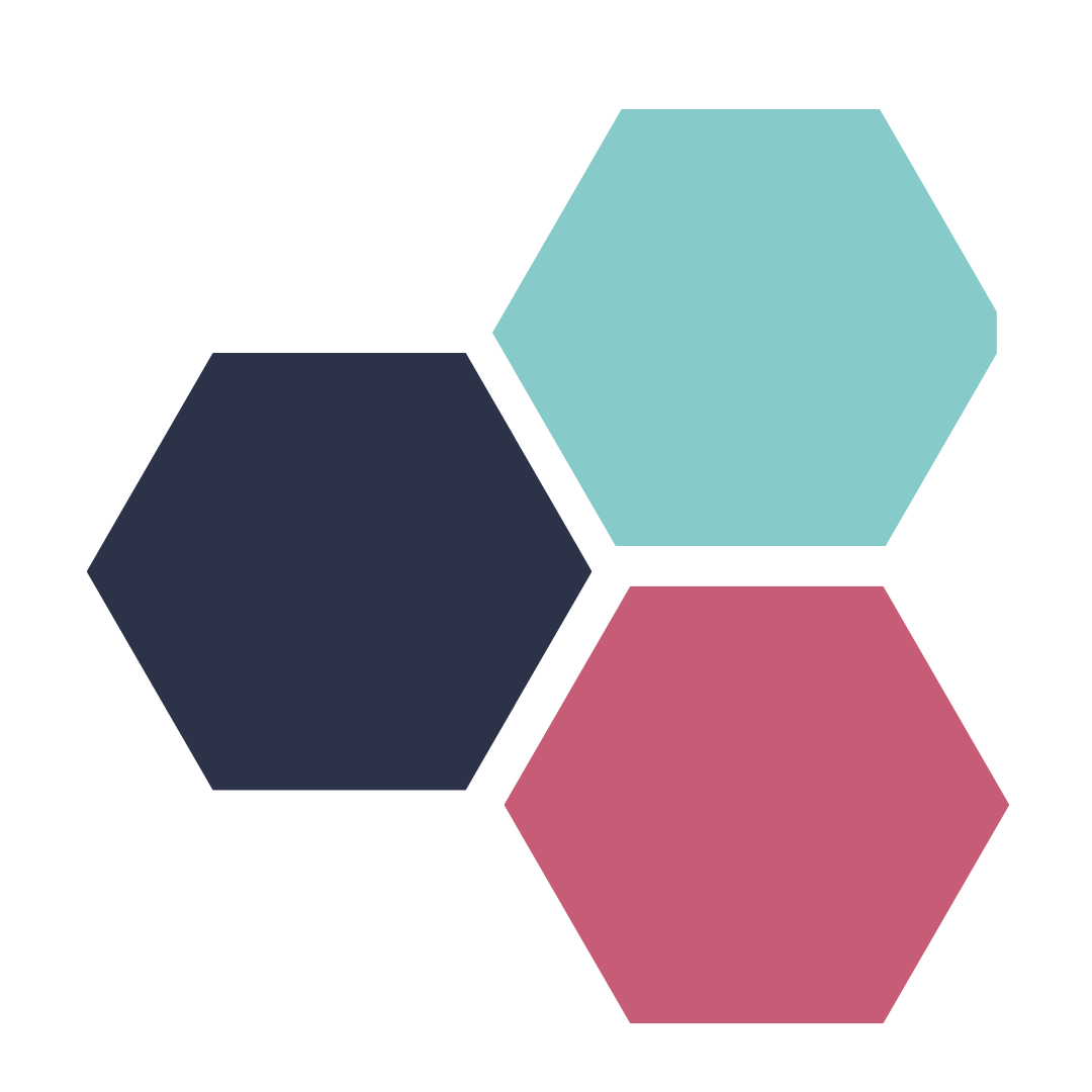Contact NewSky Consulting - Three hexagons that represent three main services that NewSky Consulting offers